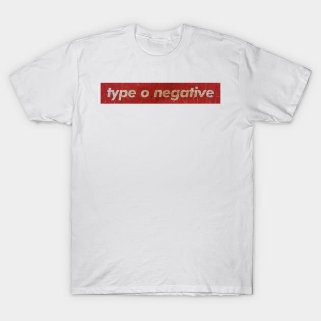 Type O Negative - SIMPLE RED T-Shirt by GLOBALARTWORD